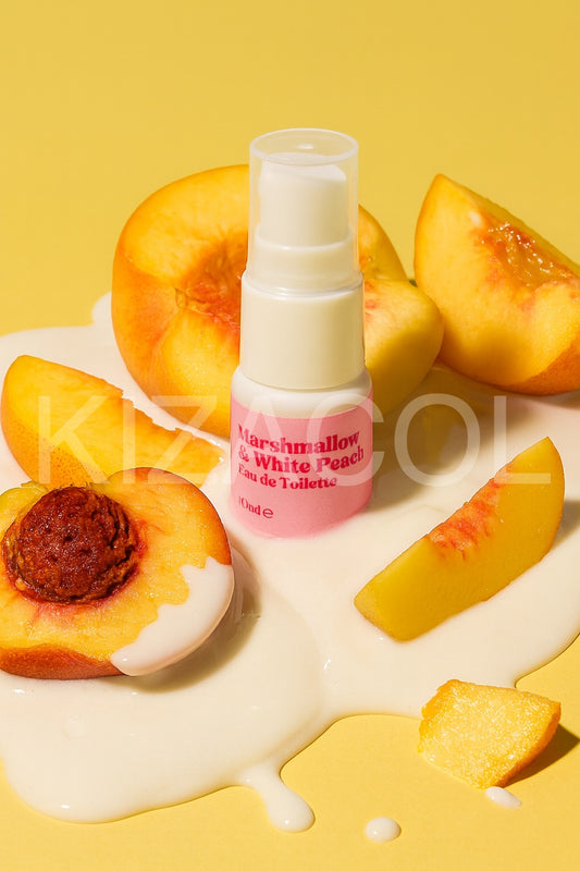 Mini eau de toilette Marshmallow et pêche blanche ( 4 + 1 🎁) KIZACOL